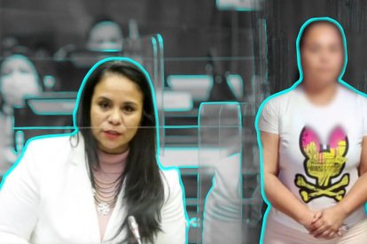 Esta fue la foto con que la Fiscalía anunció la detención de la exasambleísta.