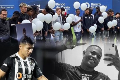 Alan Franco brindó palabras de aliento a los compañeros de Roberto Cabezas.