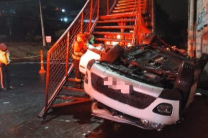 Cuatro personas son atendidas por la emergencia de tránsito en Quito.