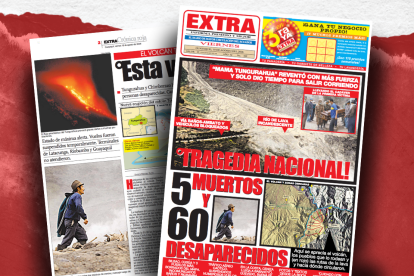La tragedia causada por la actividad del volcán Tungurahua también fue descrita en EXTRA