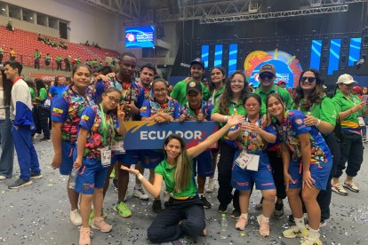 Parte del equipo tricolor que participó en los Juegos Latinoamericanos de Olimpiadas Especiales.