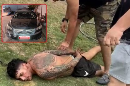 Un hombre fue atrapado por moradores de Villa Club, en Daule.