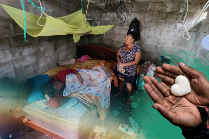 En un pequeño cuarto, en el barrio San Ramón, en la parroquia La Unión de Quinindé, permanece Laura Viviana Ordóñez.