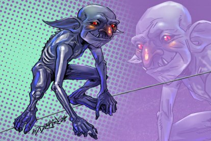 El espectro era transparente y se le notaban las costillas.