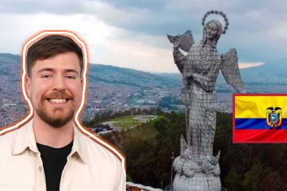 Mr. Beast fue captado en fotografías durante su visita a Ecuador.