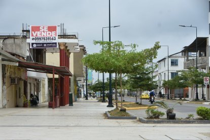 Las casas tienen letreros de venta o arriendo, en la Av. Bolívar Madero Vargas.