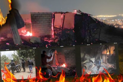 Criminales le prendieron fuego a esta casa.