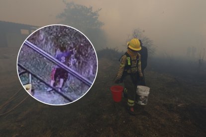El sujeto espero a que no hubiera nadie viéndolo para iniciar el fuego.