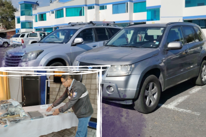 Parte de las evidencias mostradas por la Policía, en rueda de prensa.