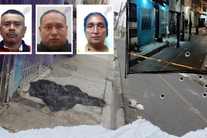 En este lugar estaban las  cinco víctimas cuando fueron atacadas a tiros.