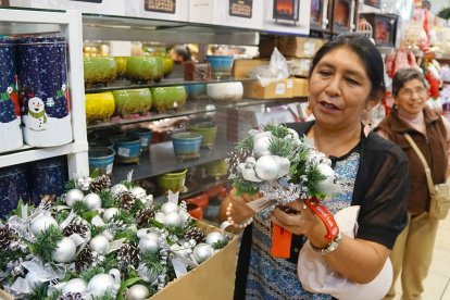 Muchos ciudadanos decidieron adornar sus pesebres con otros productos.