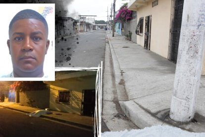 Junior Castillo Estacio fue asesinado a tiros en este sector de Guayaquil.