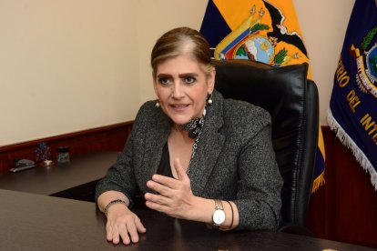 Mónica Palencia es la ministra del interior en el Gobierno del presidente Daniel Noboa Azin.