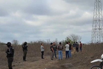 En este lugar la policía levantó el cadáver del decapitado en la ciudad de Santa Elena.