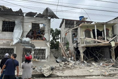 Los inmuebles atacados en Machala no estaban habitados.