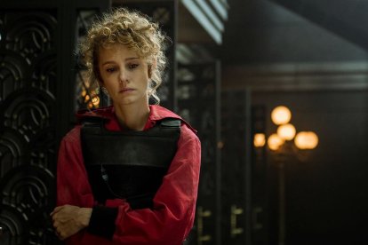 Esther Acebo en su papel de Mónica Gaztambide, en La casa de papel.