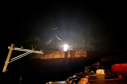 Uno de los mayores daños se reportó en la vía Baños-Puyo.