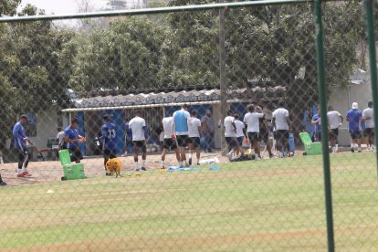 El entrenamiento de Emelec, este 30 de octubre.