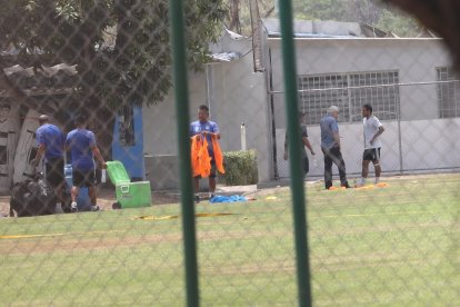 El entrenamiento de Emelec, este 30 de octubre.