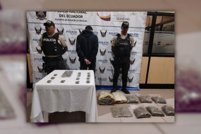 Un sujeto fue detenido con gran cantidad de marihuana en el norte de Quito, según ha informado la Policía Nacional.