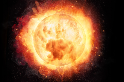 Referencial. Explosión del sol.