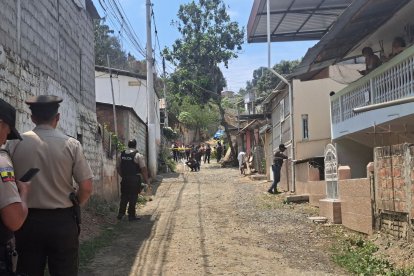 Agentes de la Policía llegaron al lugar.