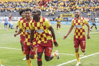 Michael Carcelén es el líder de Aucas que busca mantener la buena racha de local ante Barcelona.