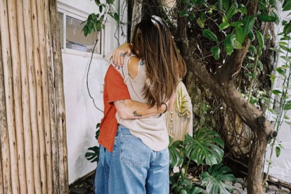 Axel y Valeria Gutiérrez, juntos en Buenos Aires, Argentina.