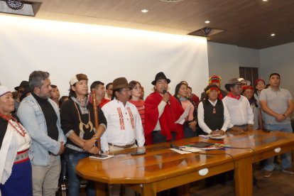 Leonidas Iza enumeró el pliego de peticiones de la Conaie al presidente Daniel Noboa.