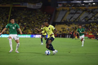 Alan Minda es el extremo por izquierda de la selección de Ecuador.
