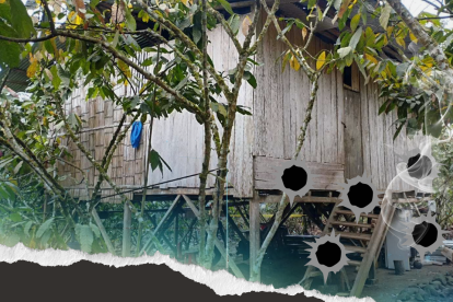 En este inmueble se cometió el doble crimen, cuando aún no amanecía.