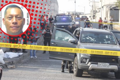 Julio Guadamud Macías conducía la camioneta en la que se desplazaba Édison Calle Andrade.