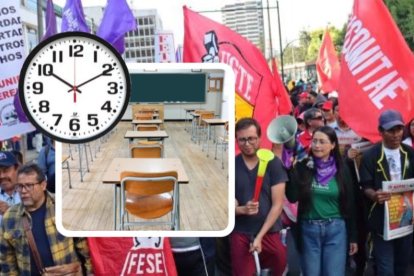 Los horarios de clase en instituciones educativas del centro de Quito cambiarán por las marchas programadas para este 21 de noviembre.