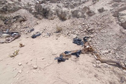 Los restos fueron hallados en un sitio que arrojan basura en la comuna Pechiche de la parroquia Chanduy.