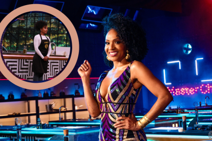 Karla Kanora portaba el mandil negro, lo que la llevó a competir en el reto de eliminación.