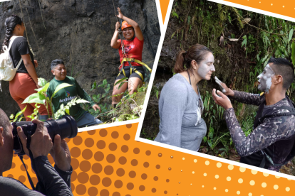 Rapel, barroterapia y full adrenalina en El Paraíso en Napo.