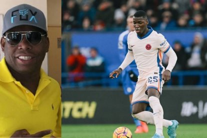 Moisés Caicedo se manda un partidazo en Inglaterra, y los hinchas se a toman con Faustino Asprilla