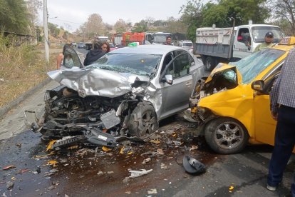 Un accidente de tránsito tuvo lugar en la vía Jipijapa-Paján.