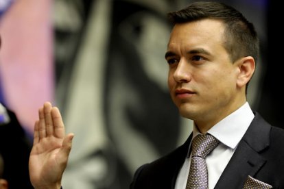 Daniel Noboa da detalles de su primer año de gobierno.