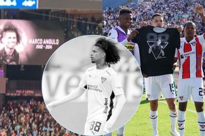 Marco Angulo recibió un homenaje por parte de Liga de Quito y la MLS de Estados Unidos.