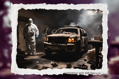 El vehículo terminó destruido. Los agentes hallaron indicios que serán analizados para esclarecer el hecho.