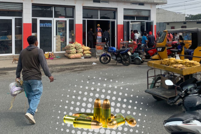 El ataque criminal se registró en el interior de este mercado de legumbres.