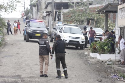 El sitio del crimen en la Balerio Estacio.
