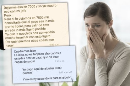 La mujer recibía mensajes con lo solicitado por los extorsionadores.