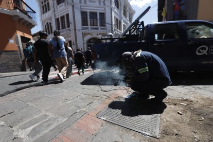 El hecho se registró a apenas dos cuadras del Palacio de Carondelet, la casa presidencial ecuatoriana.