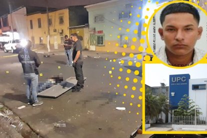 El cuerpo de Andy Litardo quedó en medio de la vía.