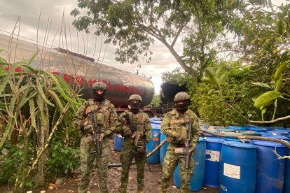 Los soldados del Batallón de Selva Tungurahua hicieron la operación.