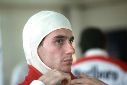 Ayrton Senna, piloto brasileño de la Fórmula 1.
