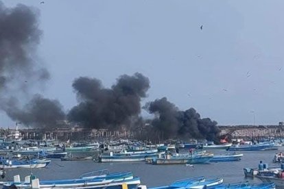 El incendio en Anconcito.