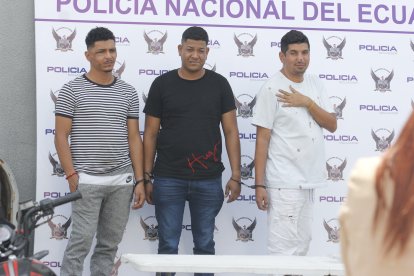 La Policía detuvo a tres presuntos sicarios.